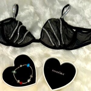 Pandora Charm Bracelet & Charms (Box Included)